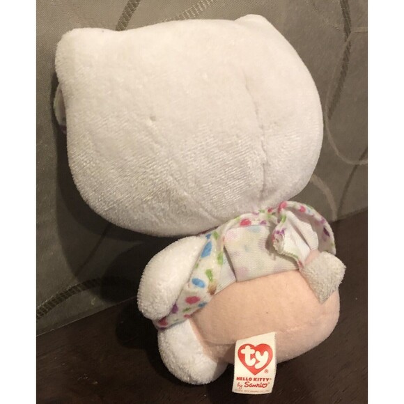 Ty Beanie Buddies Hello Kitty 6" Lollipop Polka Dot Dress Bow Plush 2012 - Picture 5 of 10
